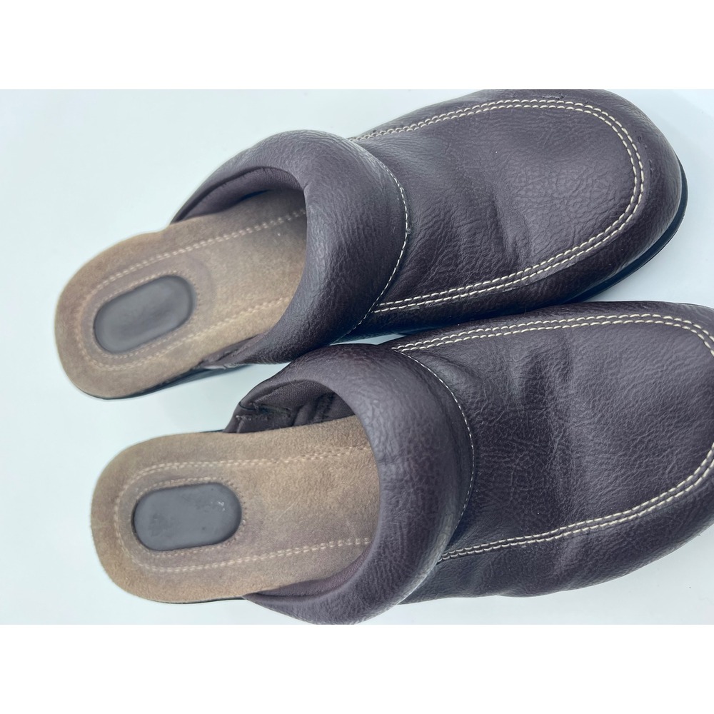 Canyon River Blues Womens Brown Wedge Clogs Mules Size 8M Padded Collar Lug Sole
